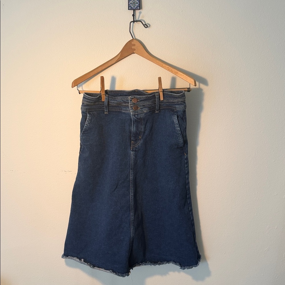 Boden Sz 8 Denim Skirt w Pockets